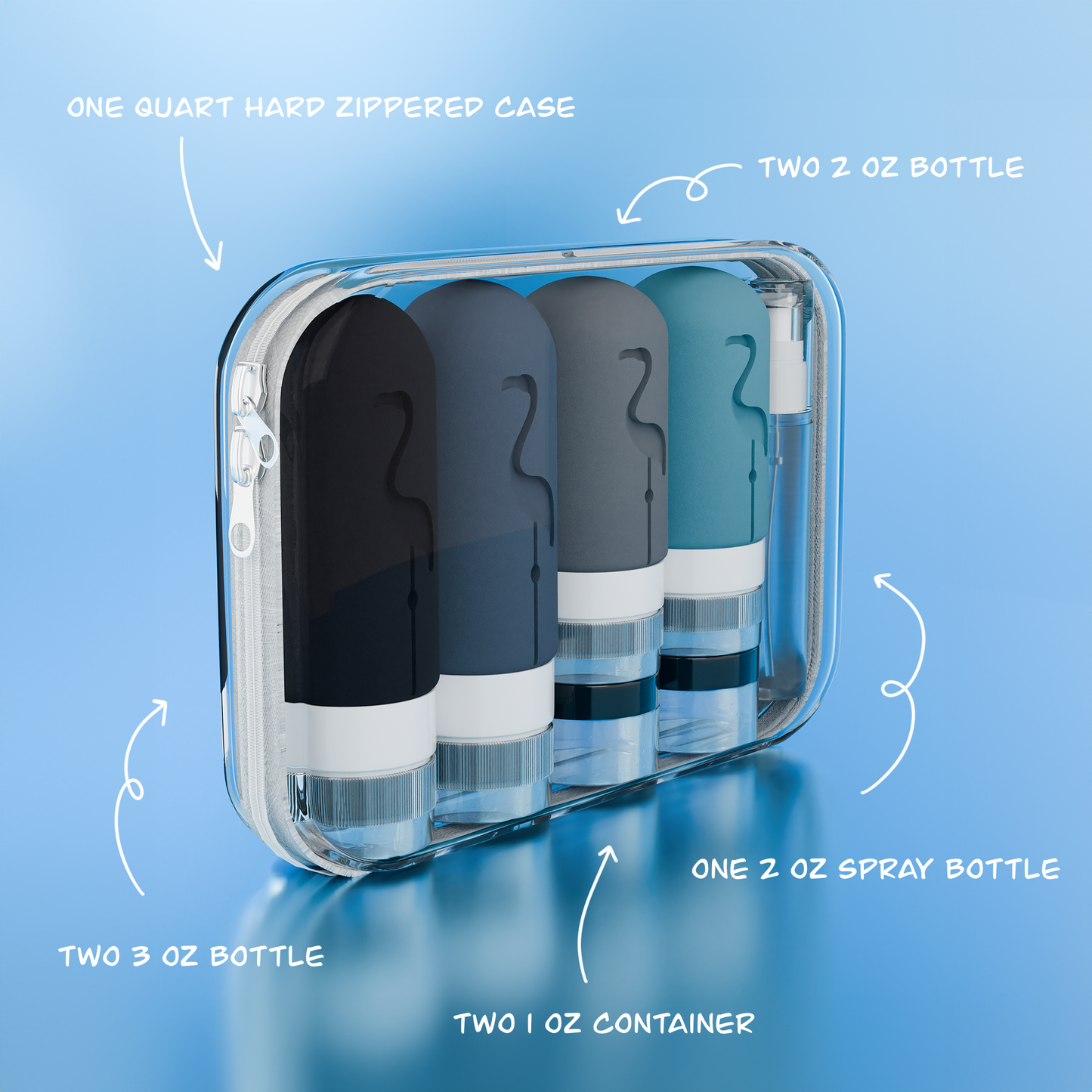 Zip Bins Travel Kit